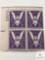 #905 1942 3c Stamps, Win The War Plate Block of Four Stamps