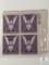 #905 1942 3c Stamps, Win The War Plate Block of Four Stamps