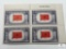 #918 1943 5c Overrun Countries Albania Plate Block of Four US Stamps