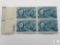 #933 - 1946 5c Roosevelt and Four Freedoms Plate Block of Four Stamps