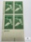 #952 - 1947 3c Everglades National Park Plate Block of Four Stamps