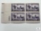 #957 - 1948 3c Wisconsin Statehood Plate Block of Four Stamps