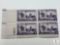 #957 - 1948 3c Wisconsin Statehood Plate Block of Four Stamps