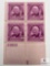 #960 - 1948 3c William Allen White Plate Block of Four Stamps