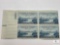 #961 - 1948 3c A Century of Friendship, United States - Canada Plate Block of Four Stamps