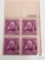 #960 - 1948 3c William Allen White Plate Block of Four Stamps