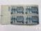 #963 - 1948 3c Saluting Young America Plate Block of Four Stamps