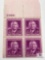 #965 - 1948 3c Harlan F. Stone Plate Block of Four Stamps