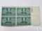 #974 1948 3c Juliette Low Founder of The Girl Scouts Of The USA, Plate Block of Four Stamps