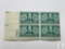 #974 1948 3c Juliette Low Founder of The Girl Scouts Of The USA, Plate Block of Four Stamps