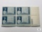 #978 1948 Lincoln Gettysburg Address 3c Block of Four Stamps