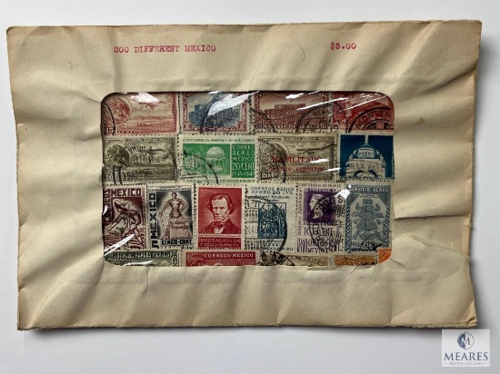 Mexico, 200 Different Stamps, Unopened Envelope