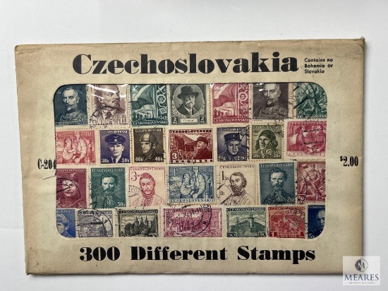 Czechoslovakia, C-204, 300 Different Stamps, Unopened Envelope