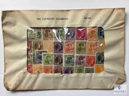 Luxemburg, 100 Different Stamps, Unopened Envelope