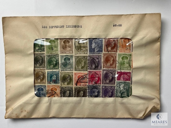 Luxemburg, 100 Different Stamps, Unopened Envelope