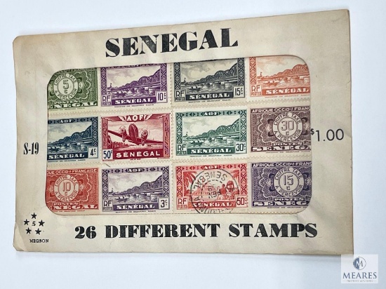 Senegal, S-19, 26 Different Stamps, Unopened Envelope