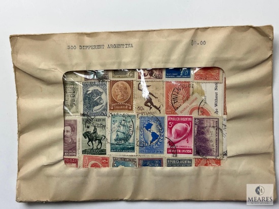 Argentina, 300 Different Stamps, Unopened Envelope