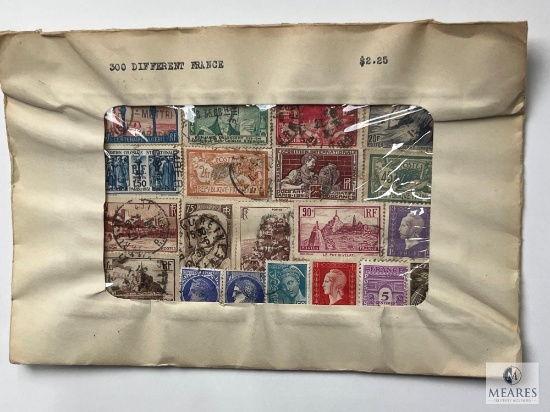 France, 300 Different Stamps, Unopened Envelope