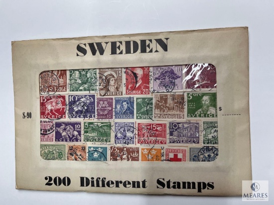 Sweden, S-90, 200 Different Stamps, Unopened Envelope