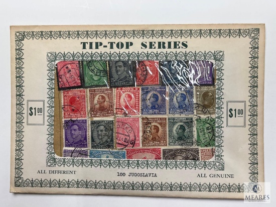 Tip-Top Series, 100 Jugoslavia Different Stamps, Unopened Envelope