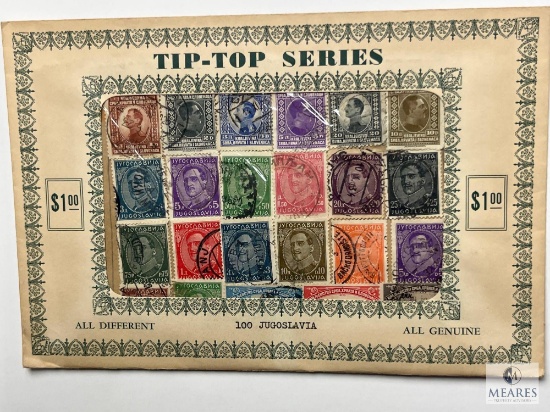 Tip-Top Series, 100 Jugoslavia Different Stamps, Unopened Envelope