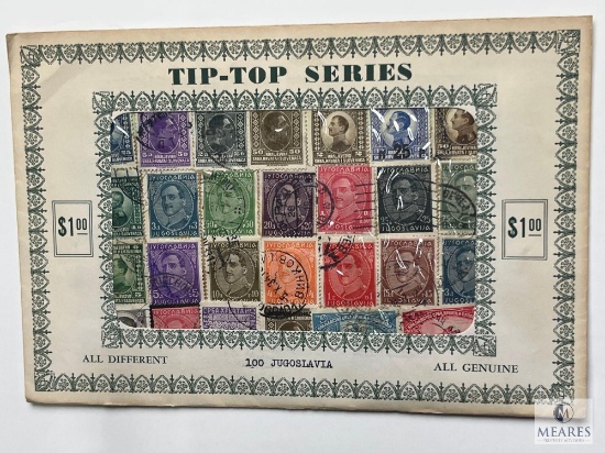 Tip-Top Series, 100 Jugoslavia Different Stamps, Unopened Envelope