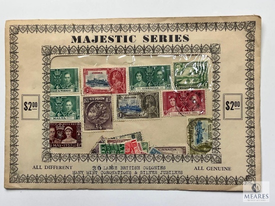 Majestic Series, 30 British Colonies Different Stamps, Loose In Envelope