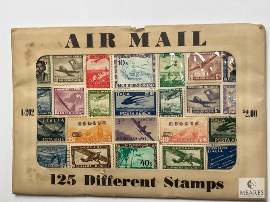 Air Mail, A202, 125 Different Stamps, Unopened Envelope
