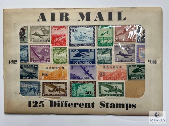 Air Mail, A202, 125 Different Stamps, Unopened Envelope