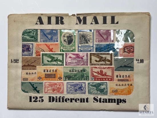 Air Mail, A202, 125 Different Stamps, Unopened Envelope