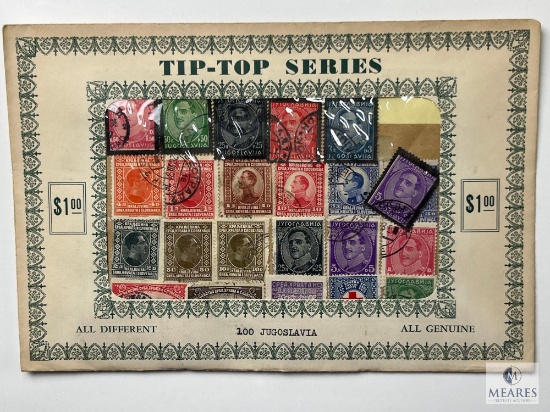 Tip-Top Series, Jugoslavia 100 Different Stamps, Unopened Envelope