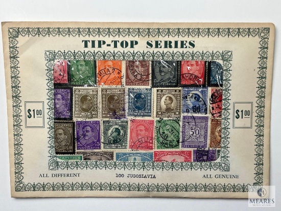 Tip-Top Series, Jugoslavia 100 Different Stamps, Unopened Envelope