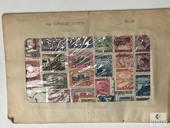 Austria, 500 Different Stamps, Unopened Envelope