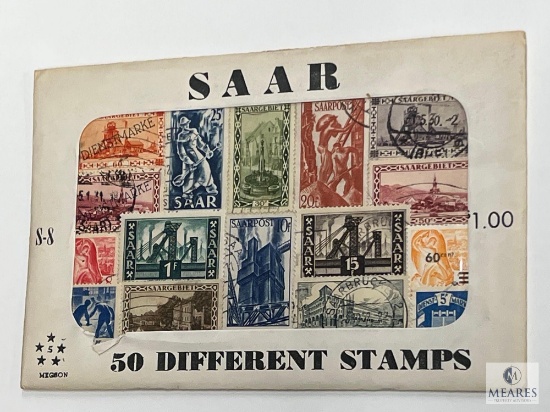 SAAR, S-8, 50 Different Stamps, Unopened Envelope
