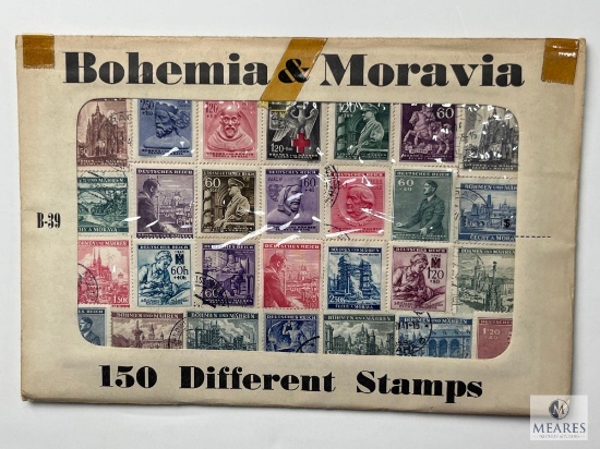 Bohemia & Moravia, B-39, 150 Different Stamps, Unopened Envelope