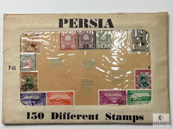 Persia, P-44, 150 Different Stamps, Unopened Envelope