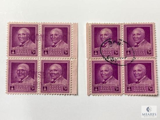 # 953 - 1948 3c George Washington Carver Four Stamps