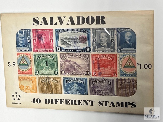 Salvador, S-9, 40 Different Stamps, Unopened Envelope