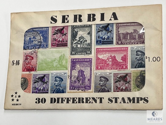Serbia, S-16, 30 Different Stamps, Unopened Envelope