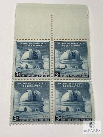 #966 - 1948 3c Palomar Mountain Observatory Block of Four Stamps