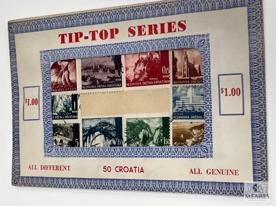 Tip-Top Series, 50 Different Croatia Stamps, Loose In Envelope
