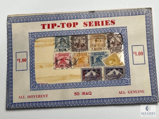 Tip-Top Series, 50 Different Iraq Stamps, Unopened Envelope