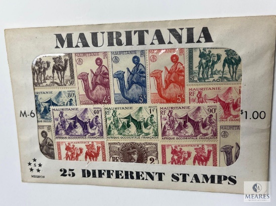 Mauritania, M-6, 25 Different Stamps, Unopened Envelope