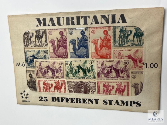 Mauritania, M-6, 25 Different Stamps, Unopened Envelope