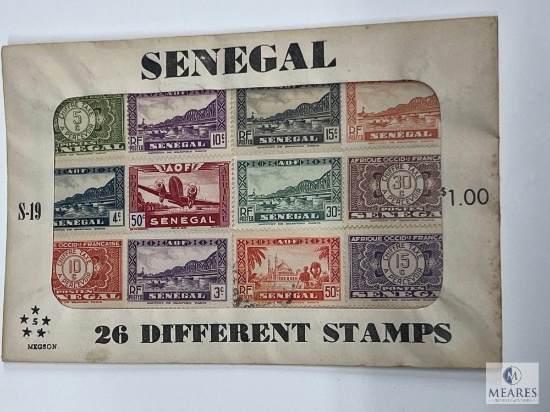 Senegal, S-19, 25 Different Stamps, Unopened Envelope