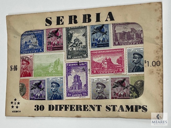 Serbia, S-16, 30 Different Stamps, Unopened Envelope