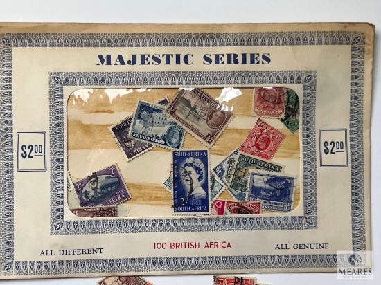 Majestic Series, 100 Different British Africa Stamps, Loose In Envelope