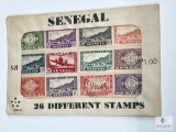 Senegal, S-19, 26 Different Stamps, Unopened Envelope