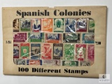 Spanish Colonies, S-214, 100 Different Stamps, Unopened Envelope