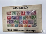 Sweden, S-90, 200 Different Stamps, Unopened Envelope